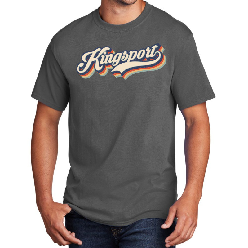 I Love Kingsport City Usa Retro Vintage Basic T-shirt | Artistshot