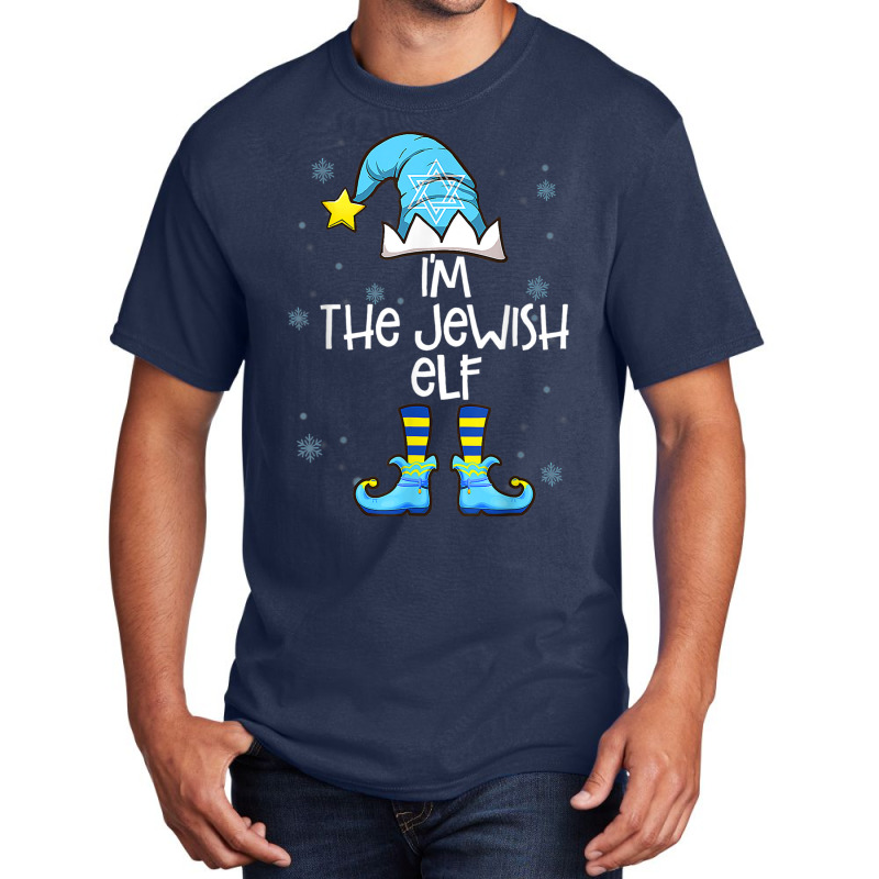 Happy Christmukkah Jewish I'm The Jewish Elf Christmas Xmas Basic T-shirt | Artistshot