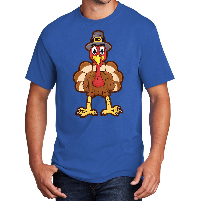 Funny Thanksgiving Turkey 2020 Cute Pilgrim Turkey Day Gift Basic T-shirt | Artistshot