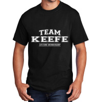 Team Keefe Proud Family Surname, Last Name Basic T-shirt | Artistshot