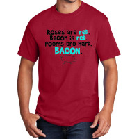 Bacon  Red Basic T-shirt | Artistshot