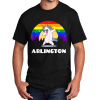 Arlington Texas   Lgbtq Gay Pride Rainbow Tank Top Basic T-shirt | Artistshot