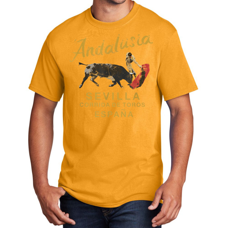 Spain Seville Bullfight Andalusia Vintage Basic T-shirt | Artistshot