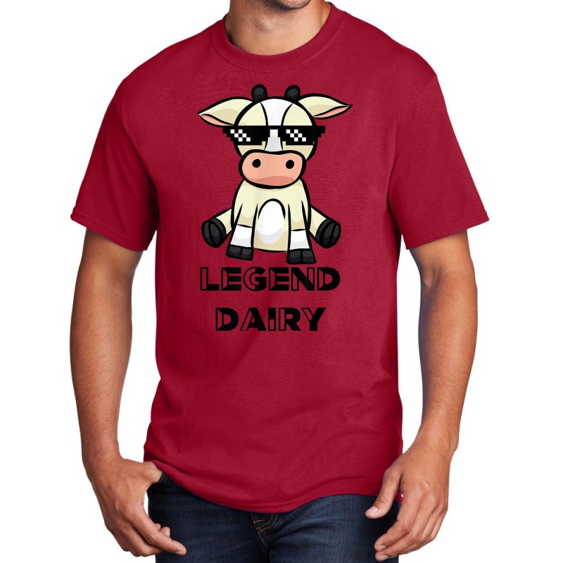 Cow Shirt - Legendairy - Cow Print Shirt - Pun Shirt Basic T-shirt | Artistshot