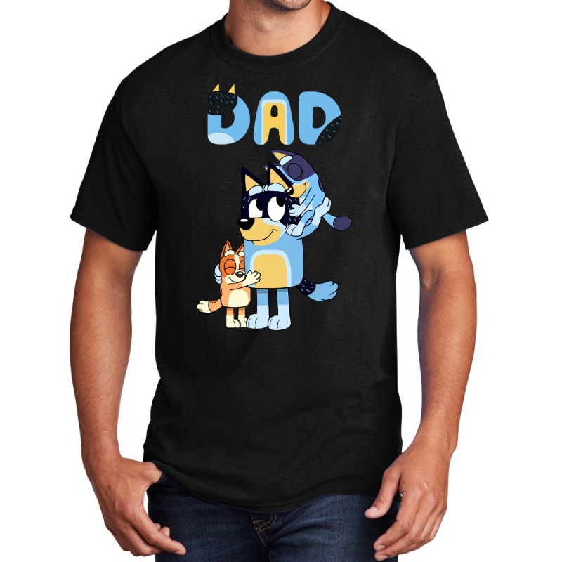 Dad Playing Son And Daughter Basic T-shirt | Artistshot