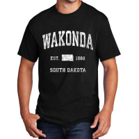 Wakonda South Dakota Sd Vintage Athletic Sports Design Tank Top Basic T-shirt | Artistshot