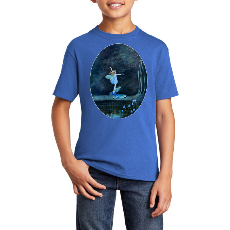 Butterfly Ride Fairyland Of Ida Rentoul Outhwaite Fantasy Long Sleeve Basic Youth T-shirt by cm-arts | Artistshot