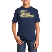 Unity Service Navigation Chief Art With Anchor For Naval Cpo T Shirt Basic Youth T-shirt | Artistshot