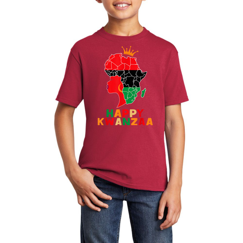 Kinara Seven Principles African American Kwanzaa Afro Women T Shirt Basic Youth T-shirt by cm-arts | Artistshot