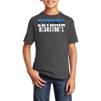 Estonia Basketball Lovers Jersey   Support Estonian Ballers T Shirt Basic Youth T-shirt | Artistshot