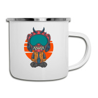 The Character With Japanese Samurai Helmet Armor Camper Cup | Artistshot