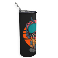 The Character With Japanese Samurai Helmet Armor Skinny Tumbler | Artistshot