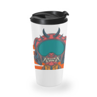 The Character With Japanese Samurai Helmet Armor Travel Mug | Artistshot