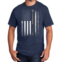 Billiards Pool Player Table Usa Us American Flag Basic T-shirt | Artistshot