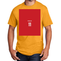 Mohammed Salah Liverpool 202122 Home Kit Graphic Basic T-shirt | Artistshot