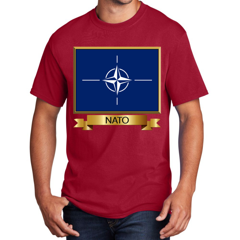 Nato Named Flag S, Gifts And Products Basic T-shirt by cm-arts | Artistshot