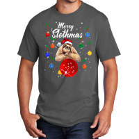 Merry Slothmas Christmas Pajama Cute Sloth Team Trending T Shirt Basic T-shirt | Artistshot