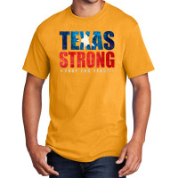 Texas Strong Pray For Texas Flag Map Basic T-shirt | Artistshot