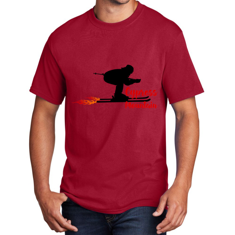 Cypress Mountain Cypress Mountain Canada Skiing Basic T-shirt by cm-arts | Artistshot