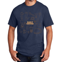 Daily Coffee Basic T-shirt | Artistshot