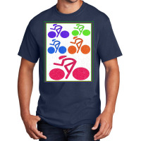 Cycling  Abstract Surreal Bicycle Racing Print Basic T-shirt | Artistshot