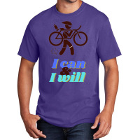 Funny Triathlon  Ironman I Can Amp I Will Basic T-shirt | Artistshot