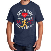 Triathlete Definition Just A  Who Loves Triathlon Basic T-shirt | Artistshot