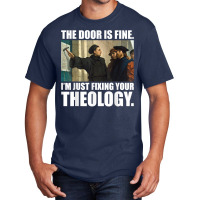 Martin Luther 95 Theses Meme Painting Reformation Day Gift Basic T-shirt | Artistshot