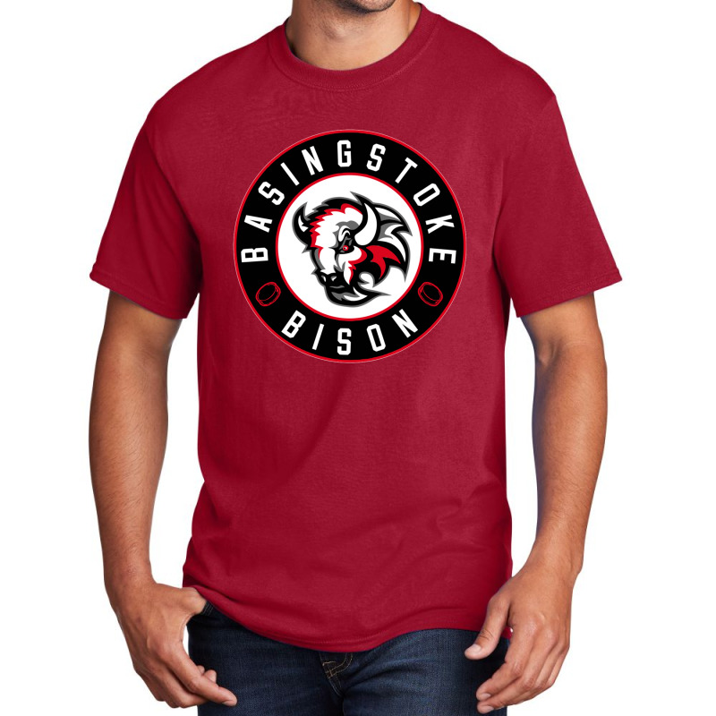 Basingstoke Bison Ice Hockey Basic T-shirt by cm-arts | Artistshot