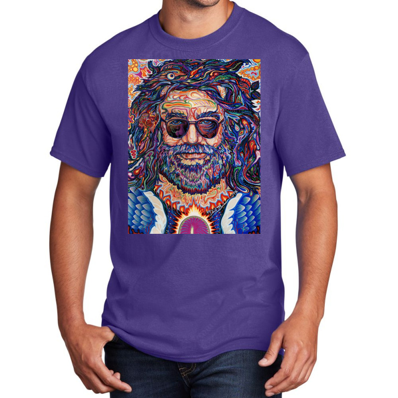 Captain Trips Psychedelic Rock Portrait Basic T-shirt | Artistshot