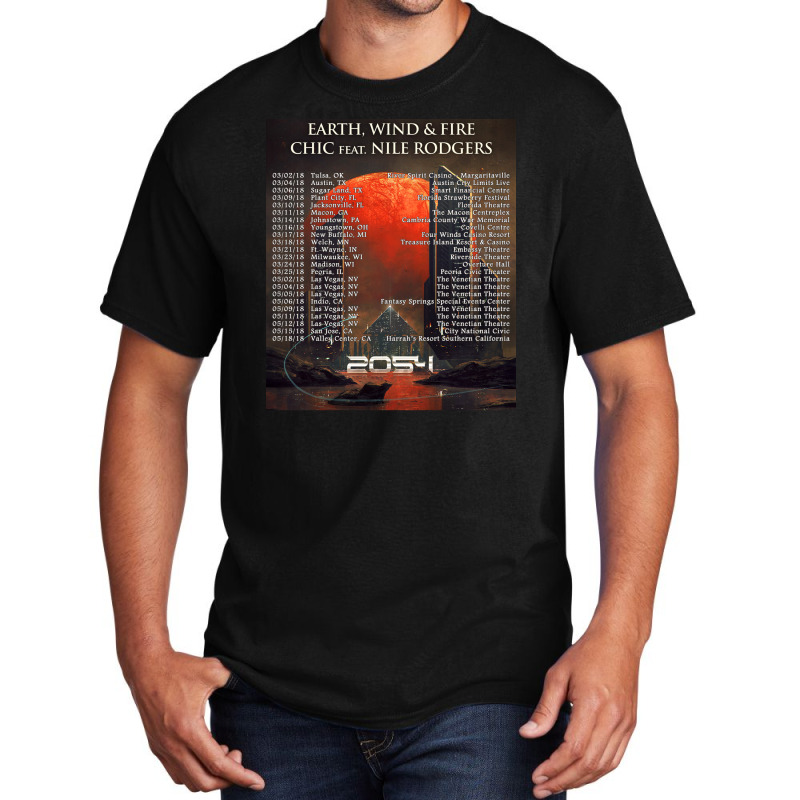 Earth, Wind & Fire 2054 Tour Basic T-shirt by butepolu880811 | Artistshot