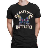 Beautiful Butterfly Retro Vector Art Illustration T-shirt | Artistshot