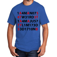 I’m Not Weird, I’m Just Limited Edition  1 4m N07 W31rd 1 4m Ju57  Basic T-shirt | Artistshot