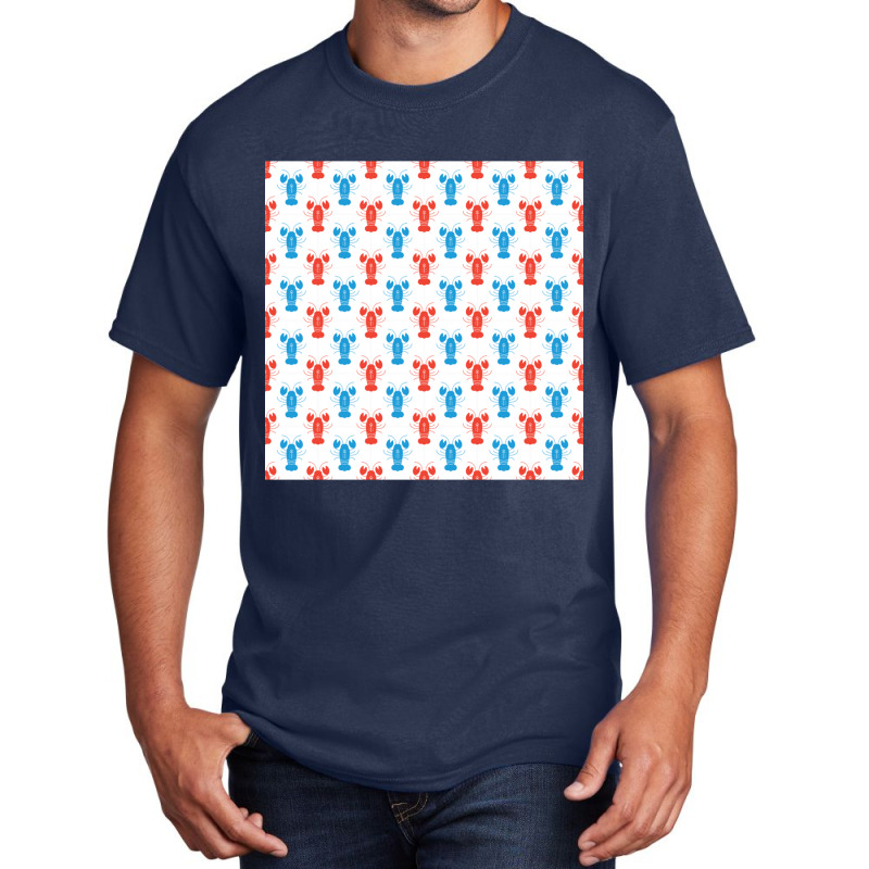 Crustaceancore Lobster Pattern Basic T-shirt | Artistshot