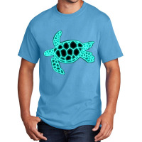 Neon Sea Turtle Basic T-shirt | Artistshot