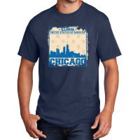 Chicago City Concept Friend Basic T-shirt | Artistshot