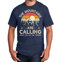 Vintage The Mountains Are Calling Space Splash Big Thunder Basic T-shirt | Artistshot