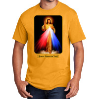 Divine Mercy Jesus I Trust In You Catholic Basic T-shirt | Artistshot