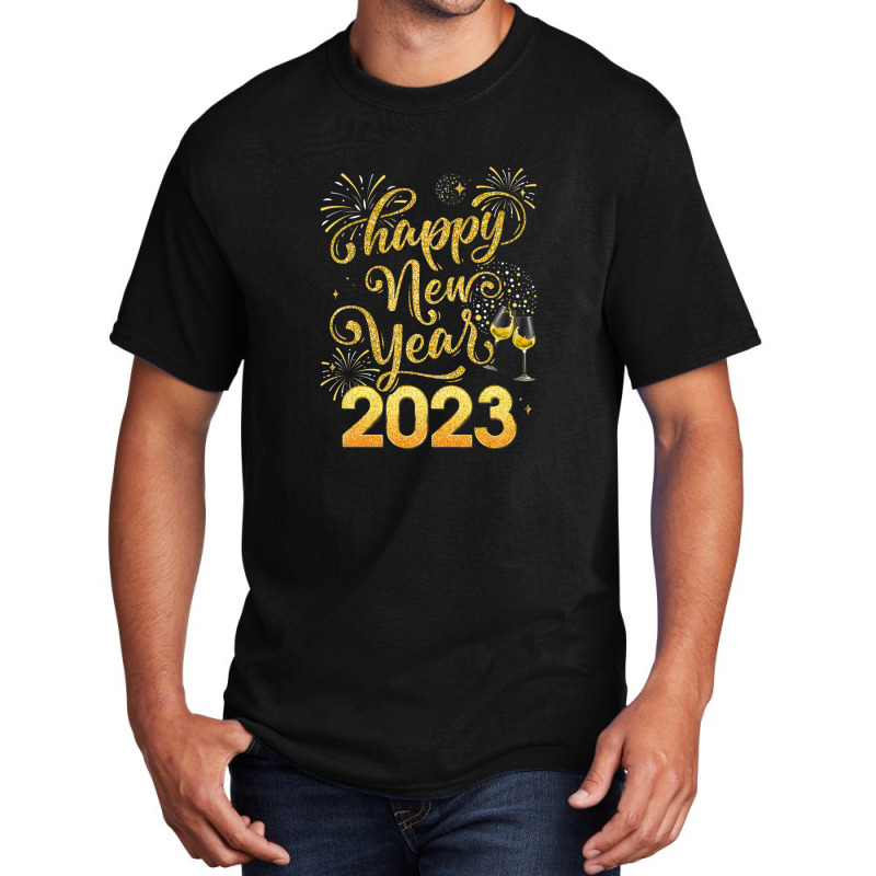 Happy New Year 2023 Party New Years Eve Holiday Basic T-shirt | Artistshot