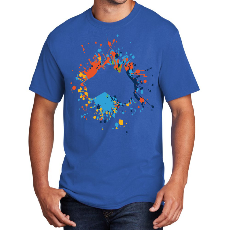 Australia Paint Splash T  Shirt Beautiful Australia Color Splash T  Sh Basic T-shirt by pumpkinslanguid | Artistshot