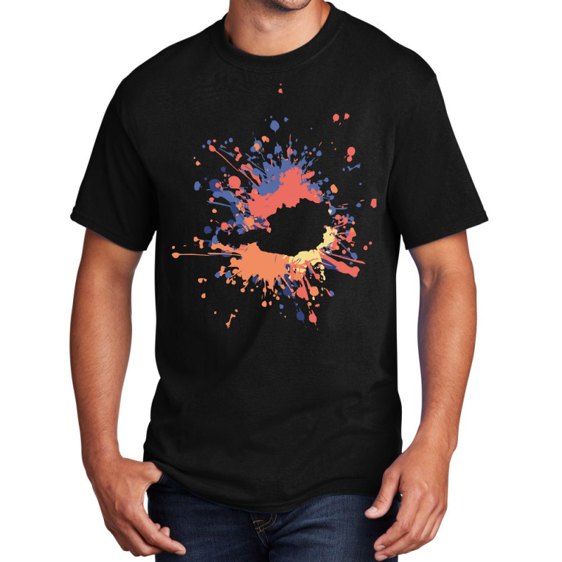 Austria Paint Splash T  Shirt Beautiful Austria Color Splash T  Shirt Basic T-shirt by pumpkinslanguid | Artistshot