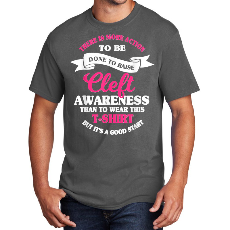 Cleft Lip Palate Ribbon Awareness Week Orofacial Hare Lip Basic T-shirt by ENIDLWHITE | Artistshot