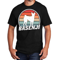 Basenji T  Shirt Basenji Retro Congo Terrier Vintage T  Shirt (8) Basic T-shirt | Artistshot