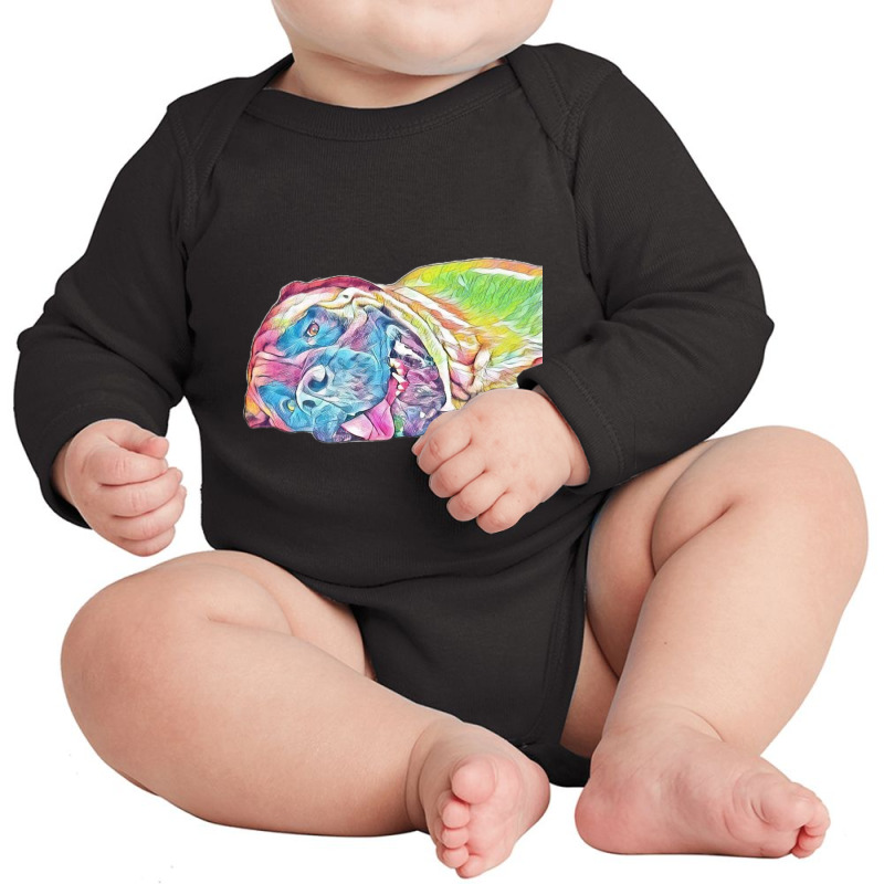 A Close-up Photo Of The Face Long Sleeve Baby Bodysuit | Artistshot