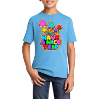 Have A Nice Trip Trippy Shroom Psychedelic Art Quote Slogan Premium T Basic Youth T-shirt | Artistshot