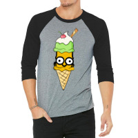 Bart Simpson Ice Cream 3/4 Sleeve Shirt | Artistshot