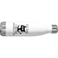 Its Fine Im Fine Everything Is Fine Funny Cat Stainless Steel Water Bottle | Artistshot