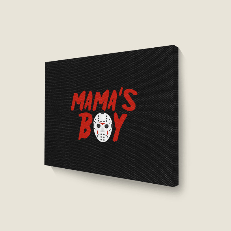 Mama´s Boy I Wish It Was Friday Halloween Landscape Canvas Print | Artistshot