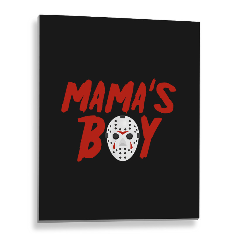 Mama´s Boy I Wish It Was Friday Halloween Metal Print Vertical | Artistshot