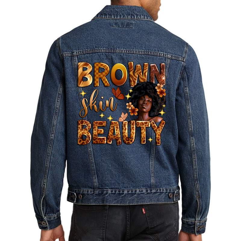 Brown Skin Beauty Men Denim Jacket | Artistshot